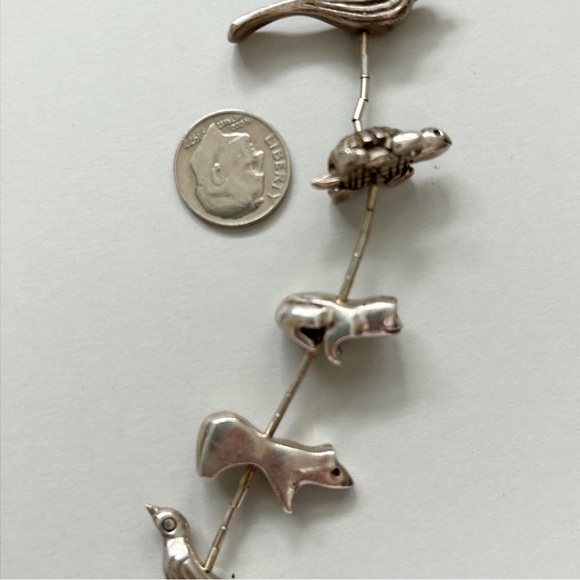 Amazing Vintage Sterling Silver Fetish Necklace - Picture 7 of 15